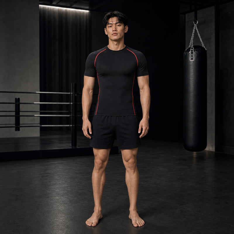 Black-Red — Asian model — synthetic creative